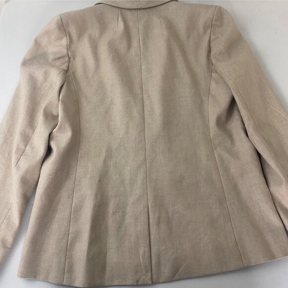 J. Crew {size 14 Tall} Parke Linen Blend Blazer Jacket Beige - Picture 11 of 11